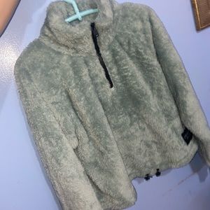 Calvin Klein Cropped Furry Sweater